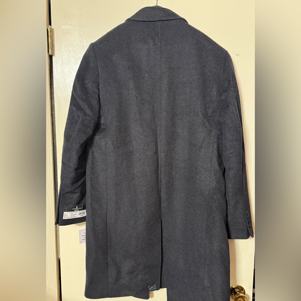 London Fog Men's Dark Gray over Coat/trench coat - Picture 2 of 3